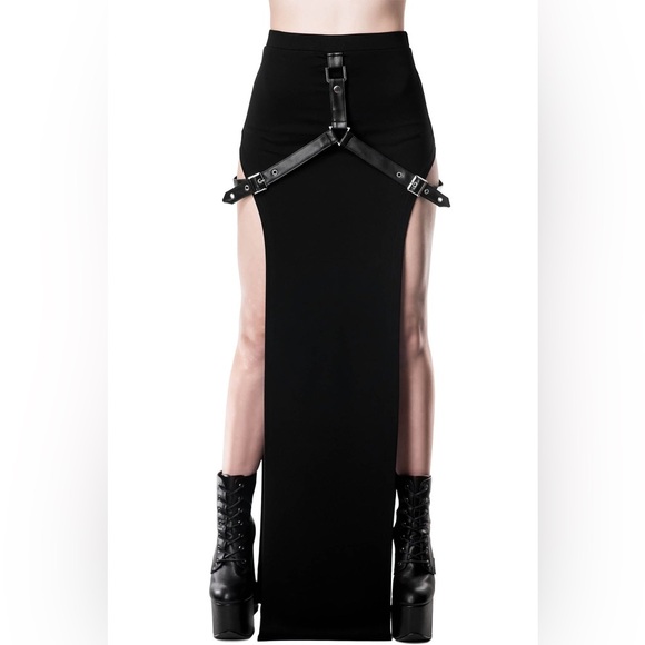 Killstar Division Maxi Skirt - L - Picture 1 of 6